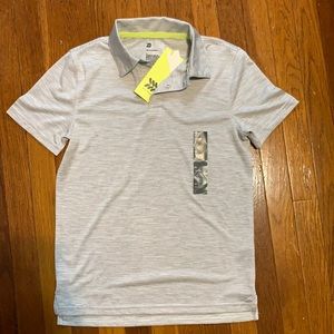 New! Gray All In Motion Polo
